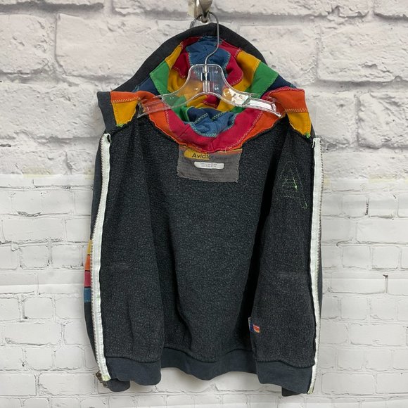 Aviator Nation Kid's Signature Zip Hoodie - Charcoal Grey - Picture 3 of 13